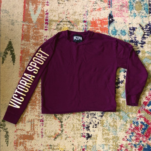 Victoria's Secret Tops - Victoria’s Secret sport cropped crew neck sweatshirt